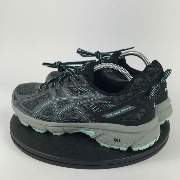 Asics Gel-Venture 6 Gray/Blue Athletic Running Shoes 1012A504 Women’s Size 10 - Picture 7 of 12